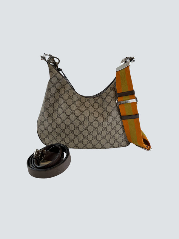 Gucci Monogram Canvas Shoulder Bag