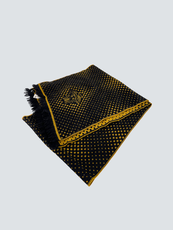 Versace Black Wool Scarf