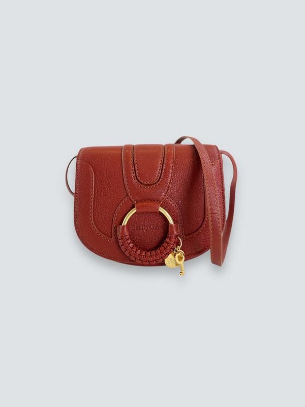 See By Chloe Rust Leather "Hana" Crossbody