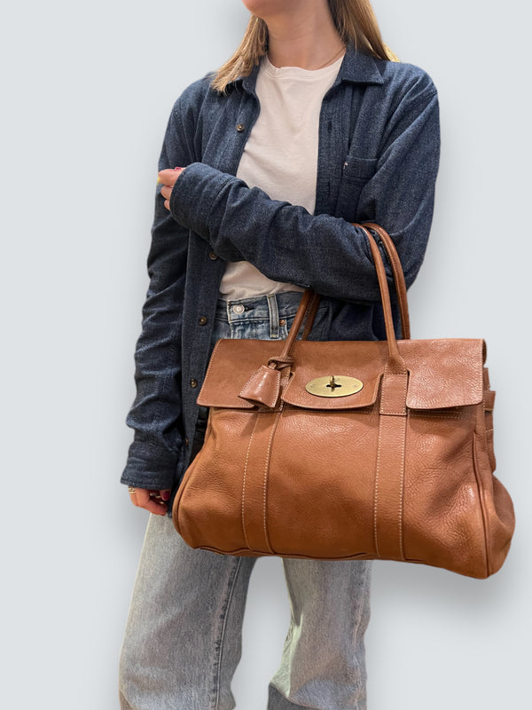 Mulberry Oak Leather Bayswater Tote