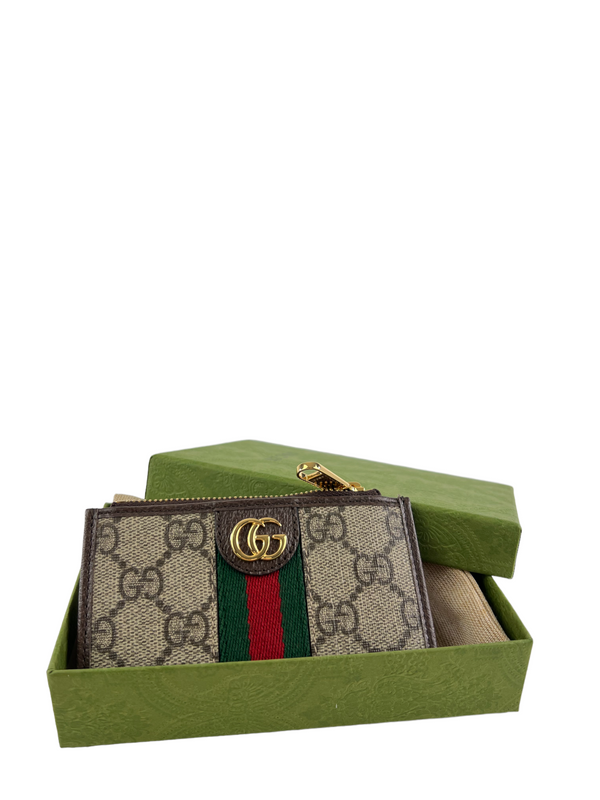 Gucci Monogram Ophidia Canvas Wallet