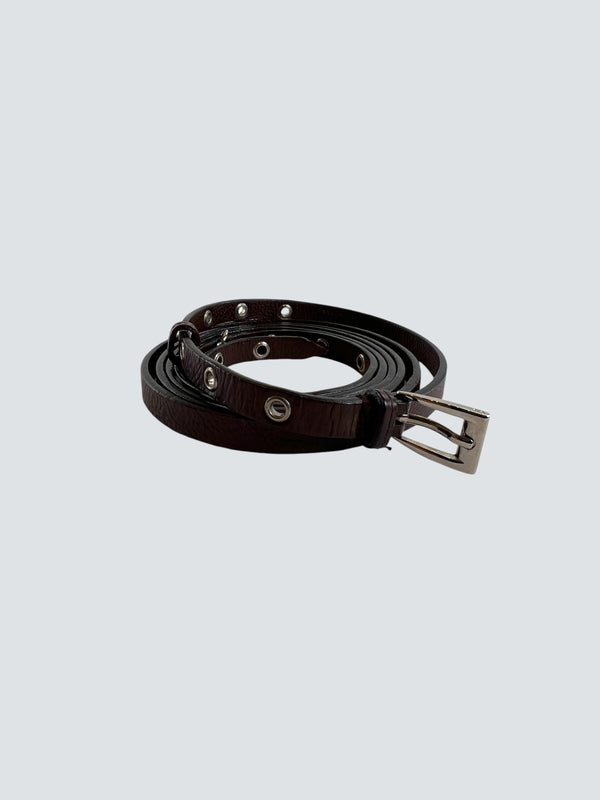 Dior Size UK 8 Brown Leather Belt