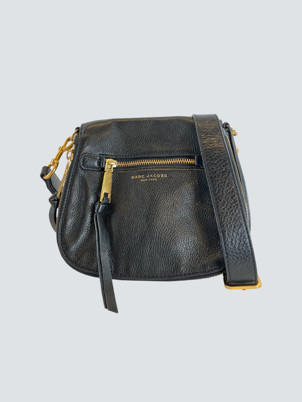 Marc Jacobs Small Black Leather Recruit Crossbody