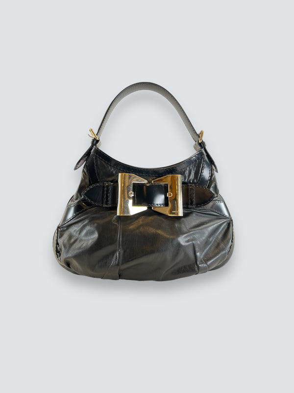 Gucci Black Leather Hobo