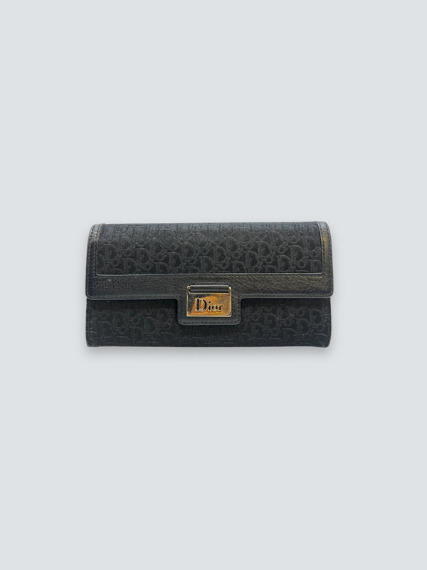 Christian Dior Black Canvas Wallet