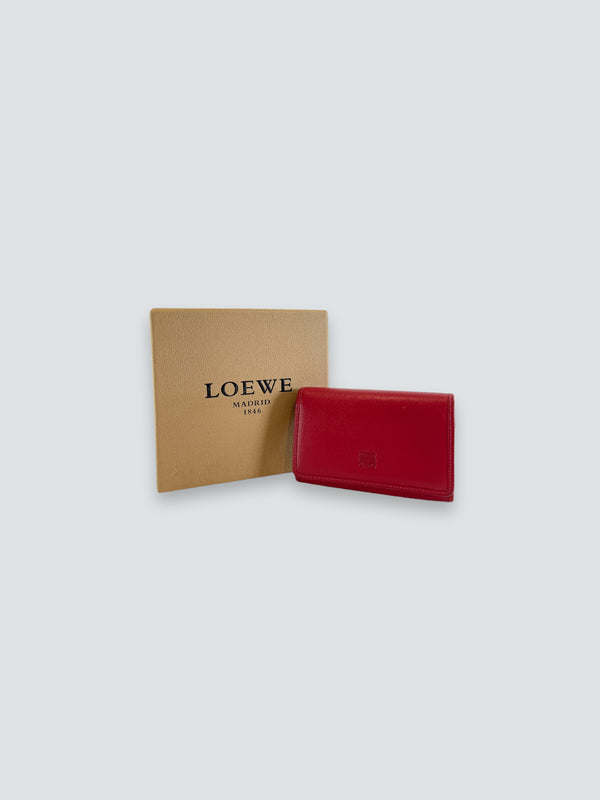 Loewe Fushia Leather Wallet