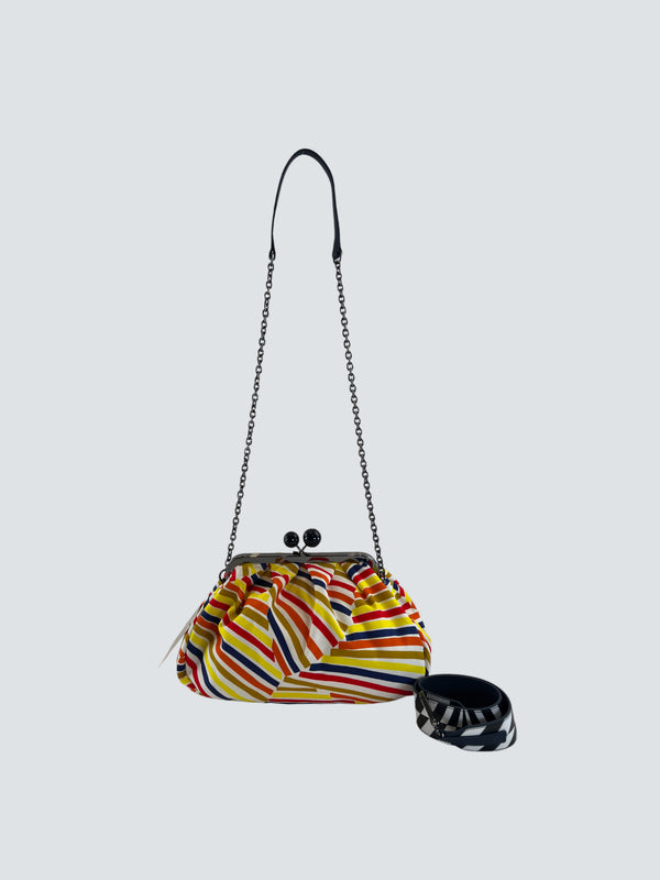 MaxMara Multi Colour Canvas Shoulder Bag