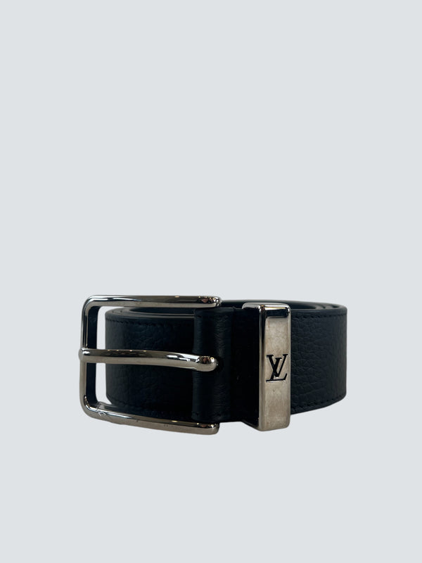 Louis Vuitton Black Leather Belt - 85CM