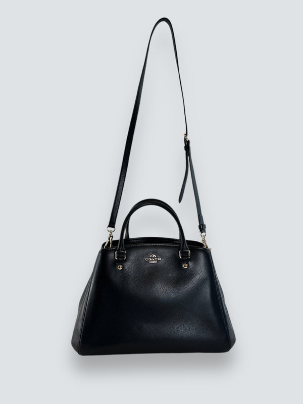 Coach Black Leather Tote