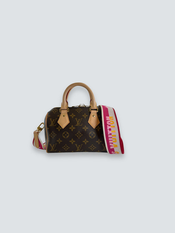 Louis Vuitton Monogram Canvas "Speedy 20" Bandouliere