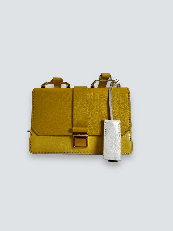 MiuMiu Yellow Leather Crossbody