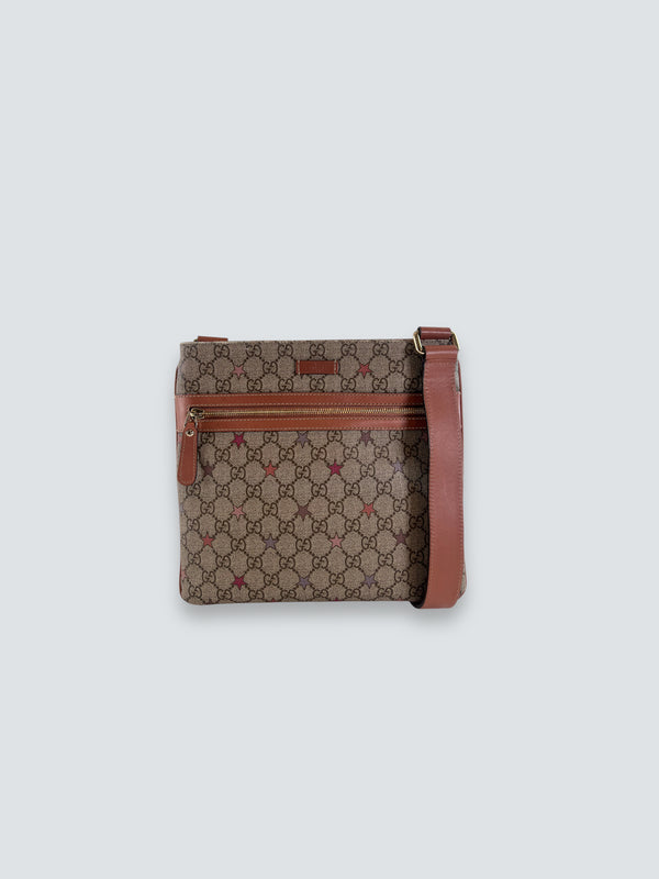 Gucci Monogram Canvas & Leather Messenger