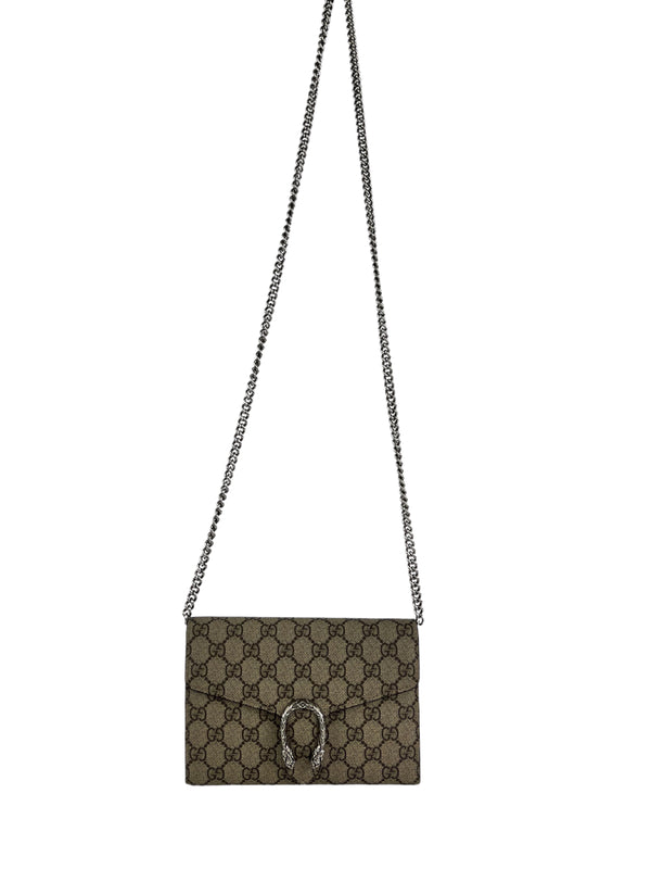 Gucci Monogram Canvas Dionysus GG Supreme Chain Crossbody