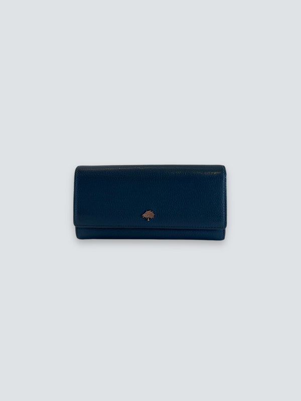 Mulberry Blue Leather Long Wallet