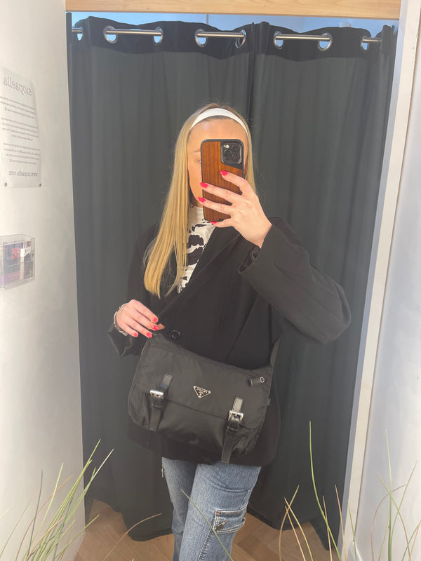 Prada Black Nylon Crossbody