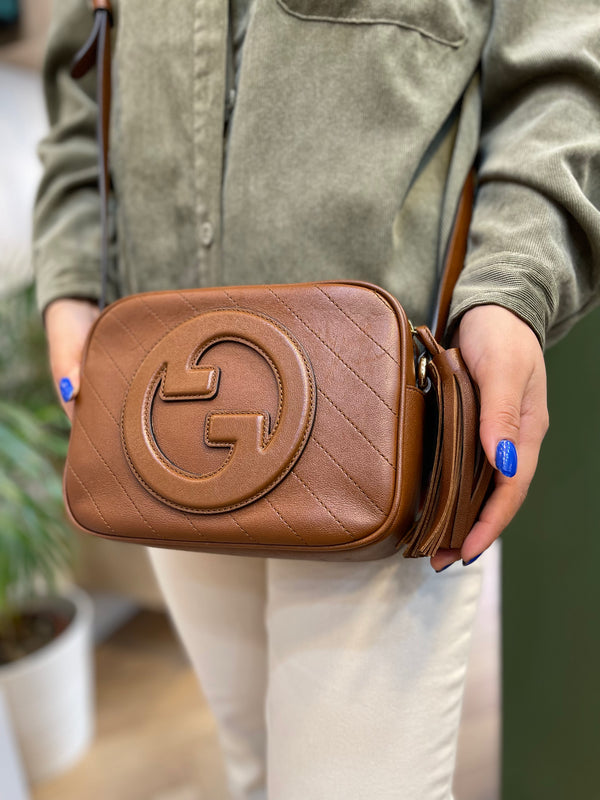 Gucci Brown Leather Soho Disco Handbag