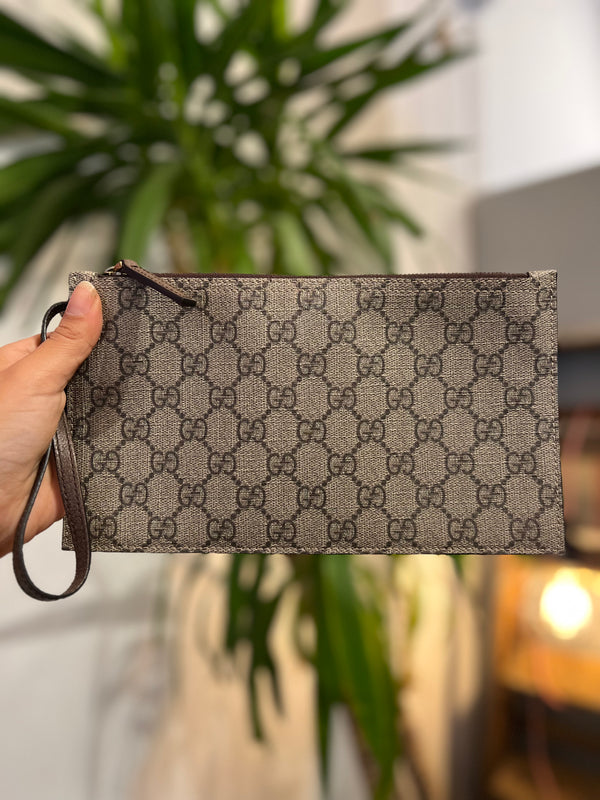 Gucci Monogram Canvas Pochette