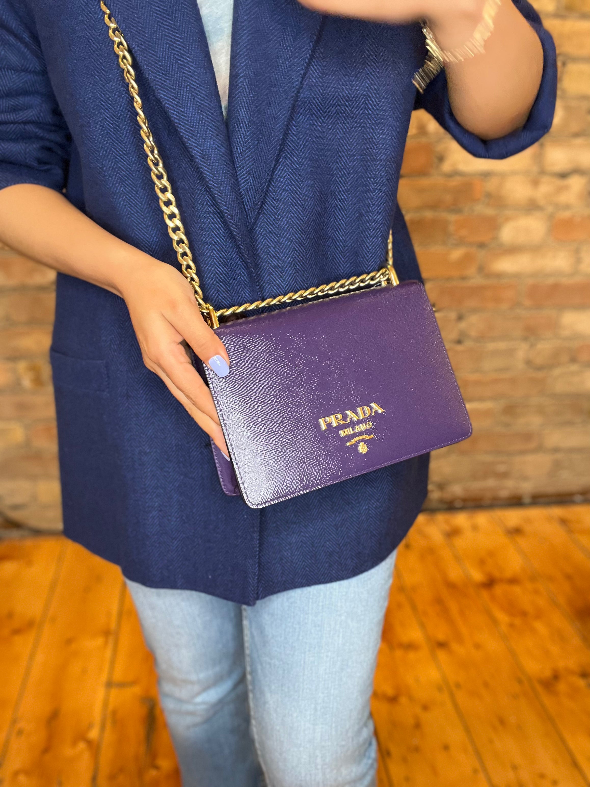 Prada Purple Handbag – Siopaella Designer Exchange