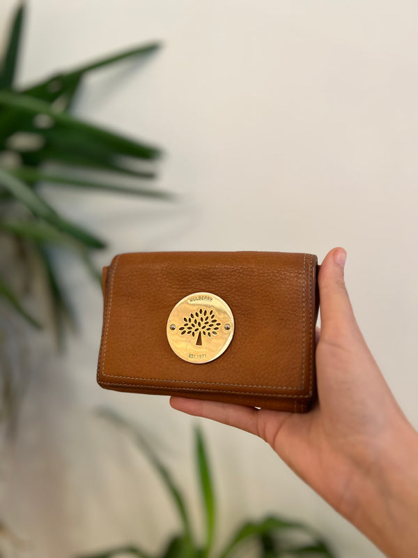 Mulberry Tan Leather Small Wallet