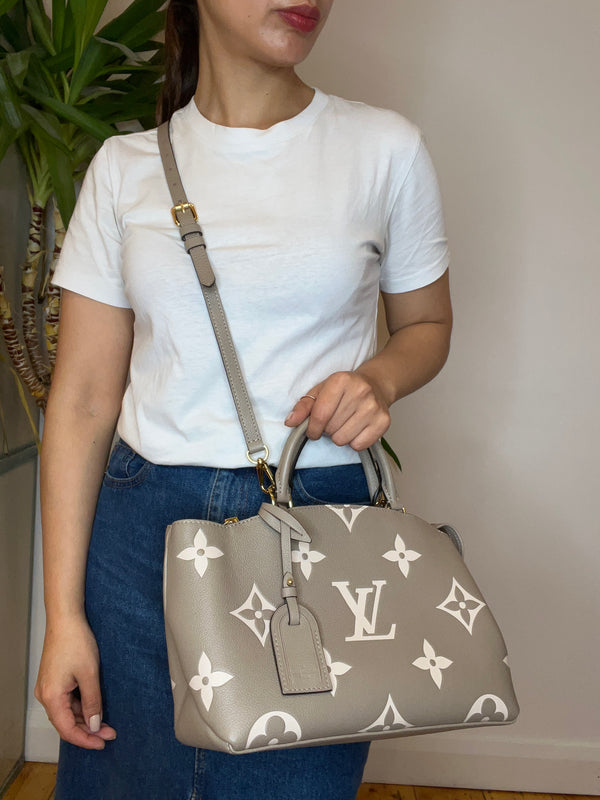 Louis Vuitton Monogram Empriente Leather Petit Palas Tote with Crossbody Strap