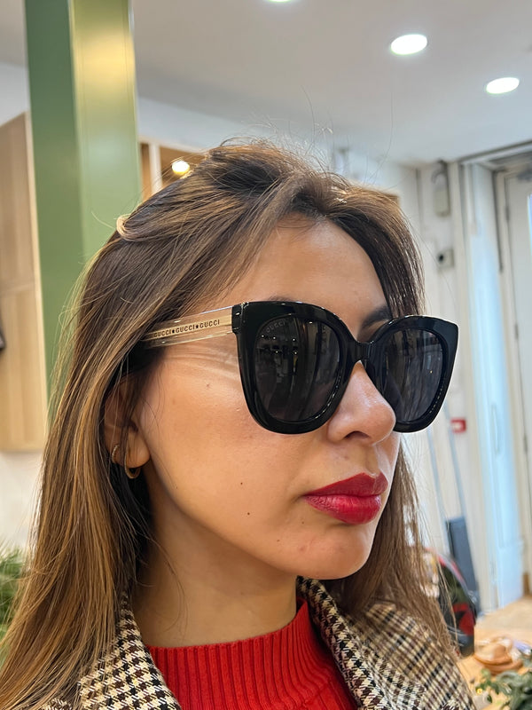 Gucci Black Cateye Sunglasses