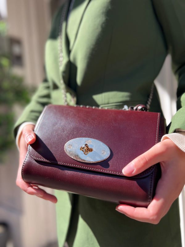 Mulberry Brown Leather Lily Crossbody