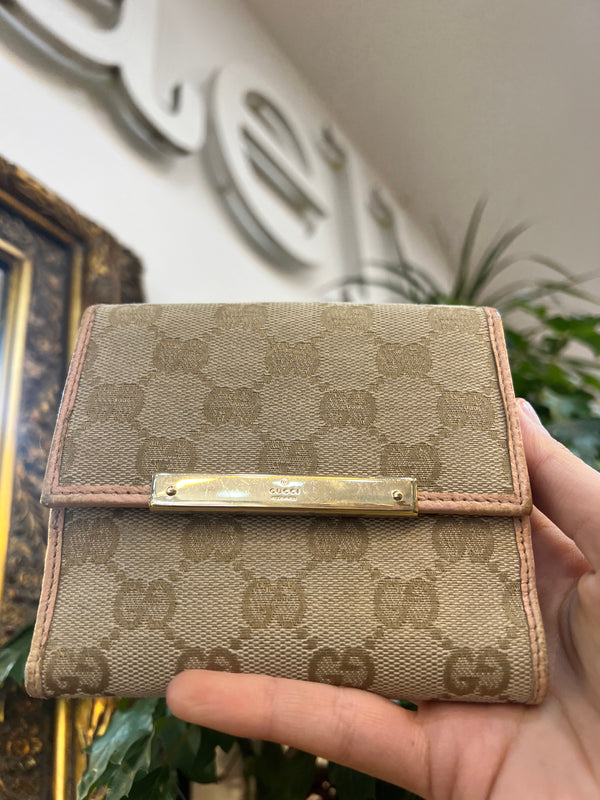 Gucci Monogram Canvas Wallet