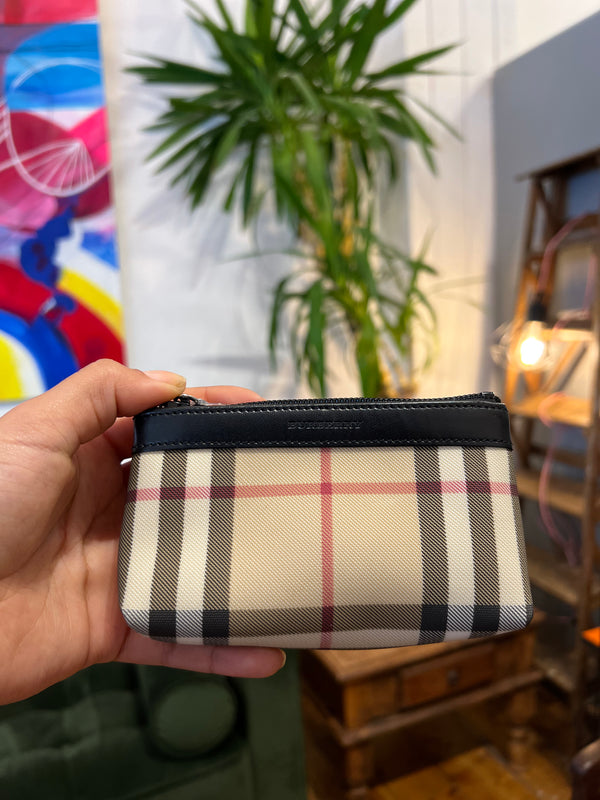 Burberry Classic Nova Checked Canvas Wallet