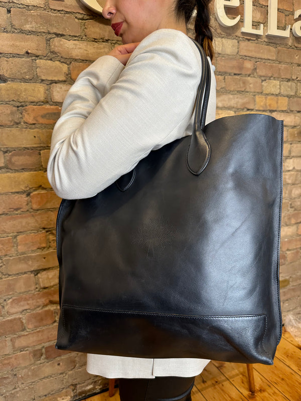 Mulberry Black Leather Tote