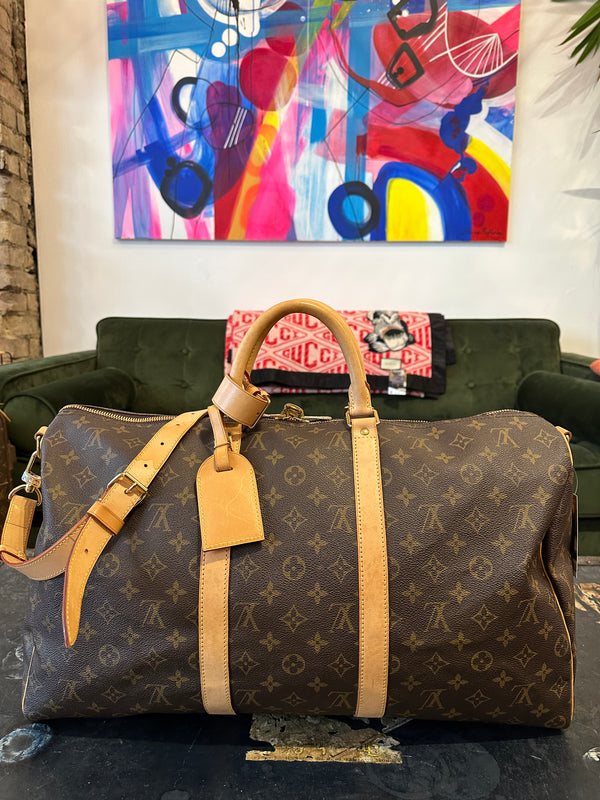 Louis Vuitton Monogram Canvas Keepall Bandouliere 50