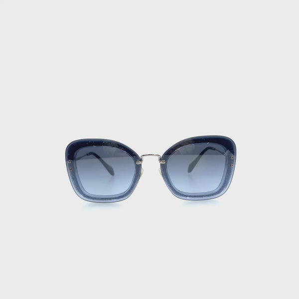 MiuMiu Blue  Rectangular Sunglasses