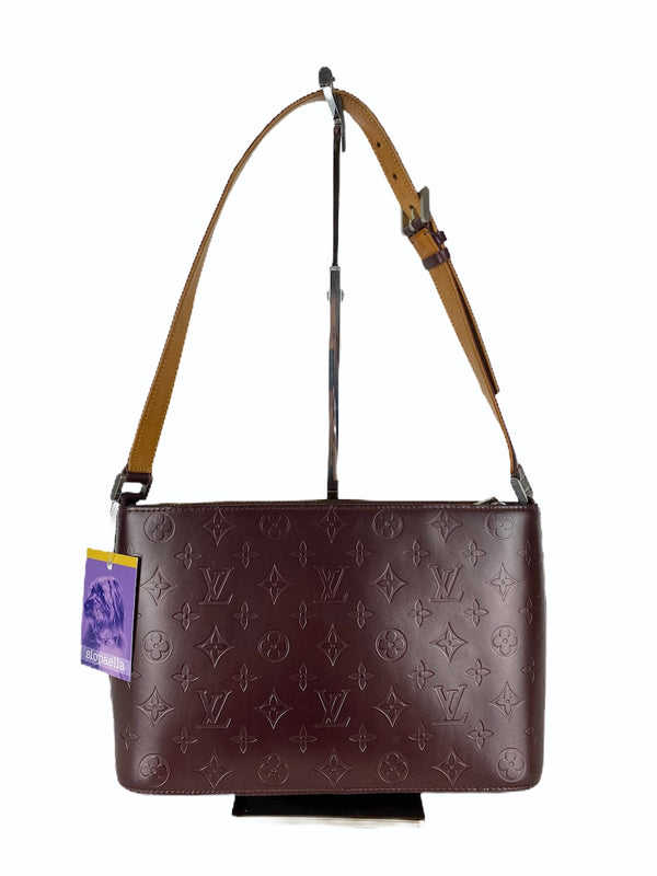 Louis Vuitton Plum Vernis Leather "Mat Alston" Shoulder Bag - As Seen on Instagram 2/9/20 - Siopaella Designer Exchange