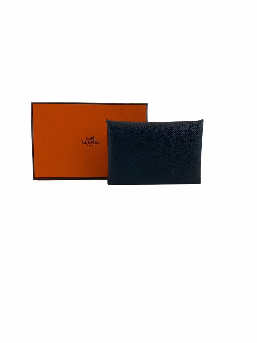 Hermes Navy Leather 