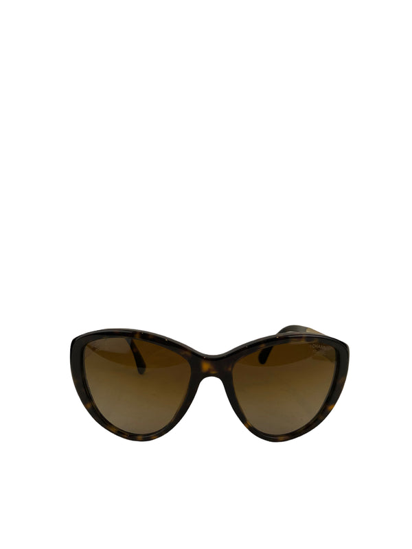 Chanel Tortoise Shell & Diamonte Sunglasses