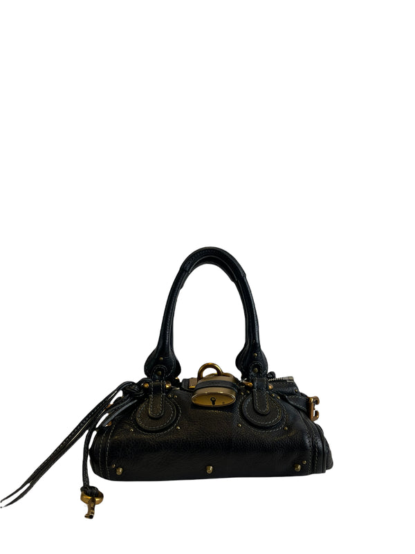 Chloe Black Leather Mini "Paddington" Tote