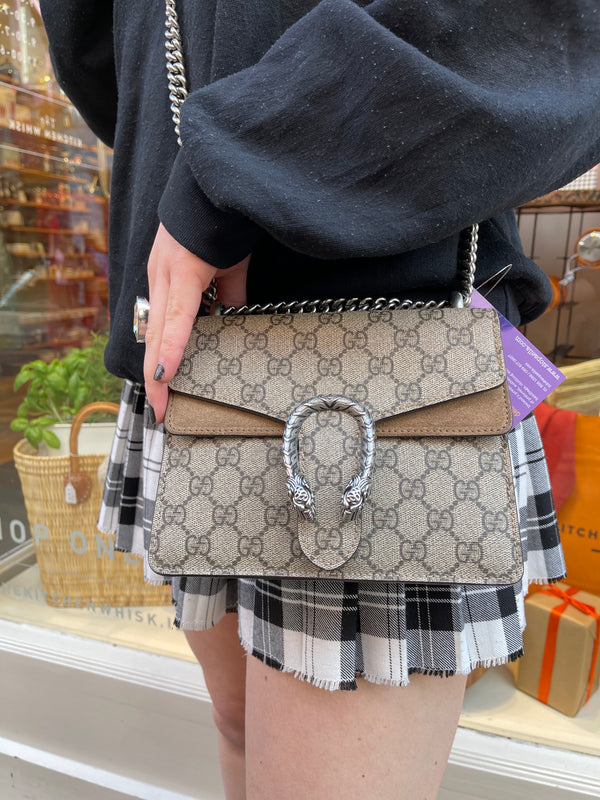 Gucci Monogram Coated Canvas 'Dionysus' Mini Crossbody