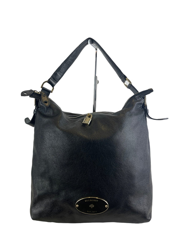 Mulberry Black Leather Hobo