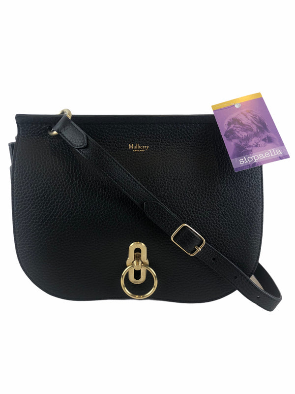 Mulberry “Amberly” Black Leather Crossbody