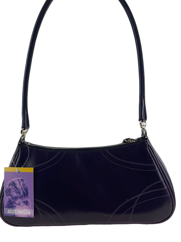 Prada Purple Leather Shoulder Bag