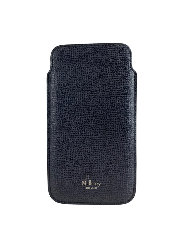 Mulberry Grey Leather iPhone Case - for iPhone 10