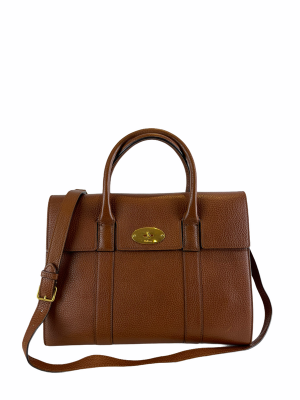 Mulberry Oak Grained Leather "Bayswater" Tote - As seen on Instagram 28/03/21