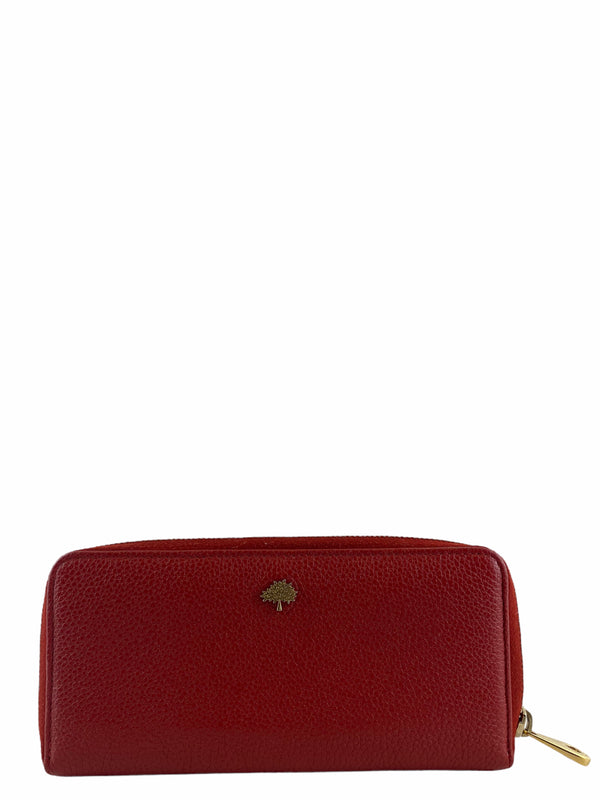 Mulberry Red Leather Wallet