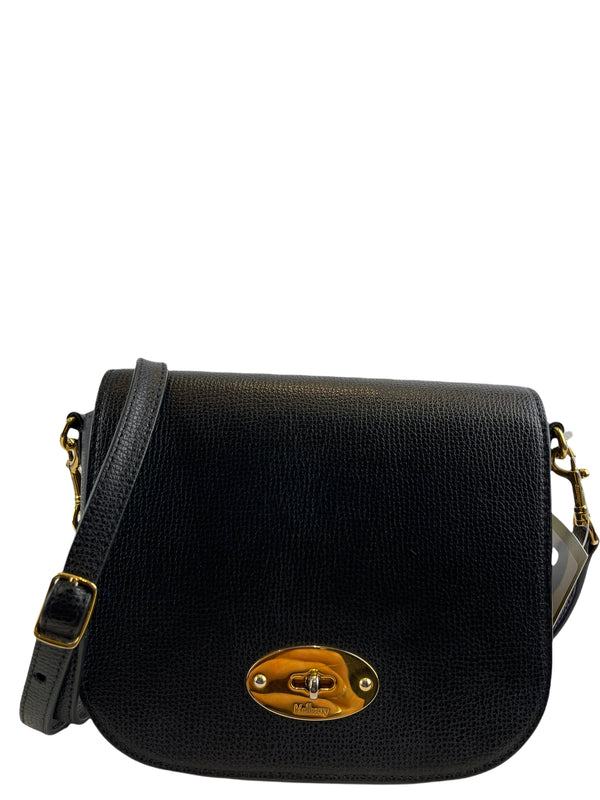 Mulberry Small Black Leather "Darley" Crossbody