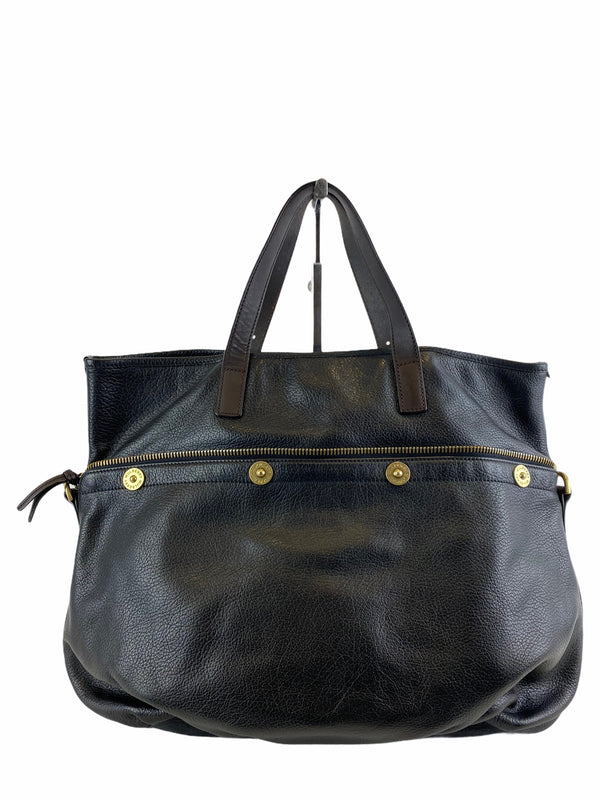 Mulberry Black Leather Mitzy Crossbody Tote