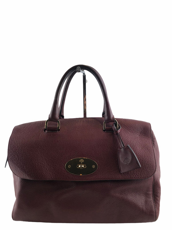 Mulberry Burgundy Leather Tote