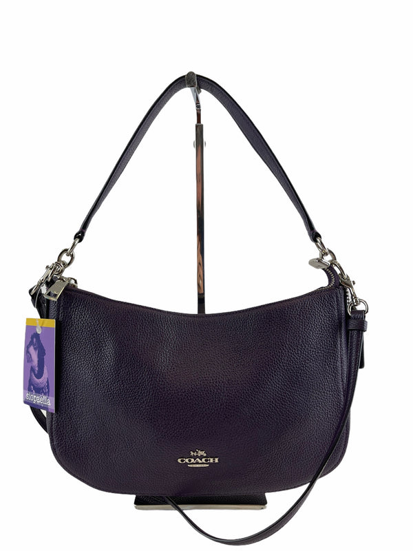 Coach purple leather crossbody