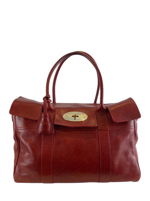 Mulberry Cherry Red Leather Bayswater Tote - As seen on Instagram 18/04/21