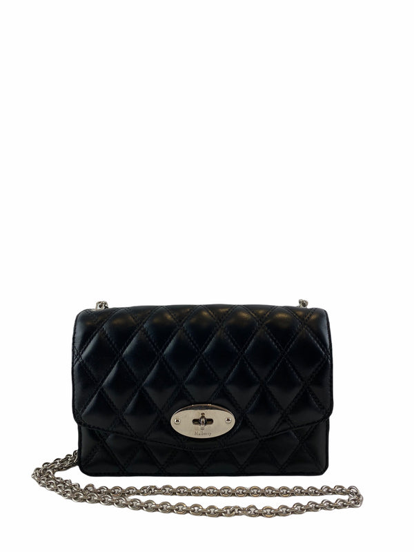 Mulberry Black Quilted Leather ‘Darley’ Chain Crossbody