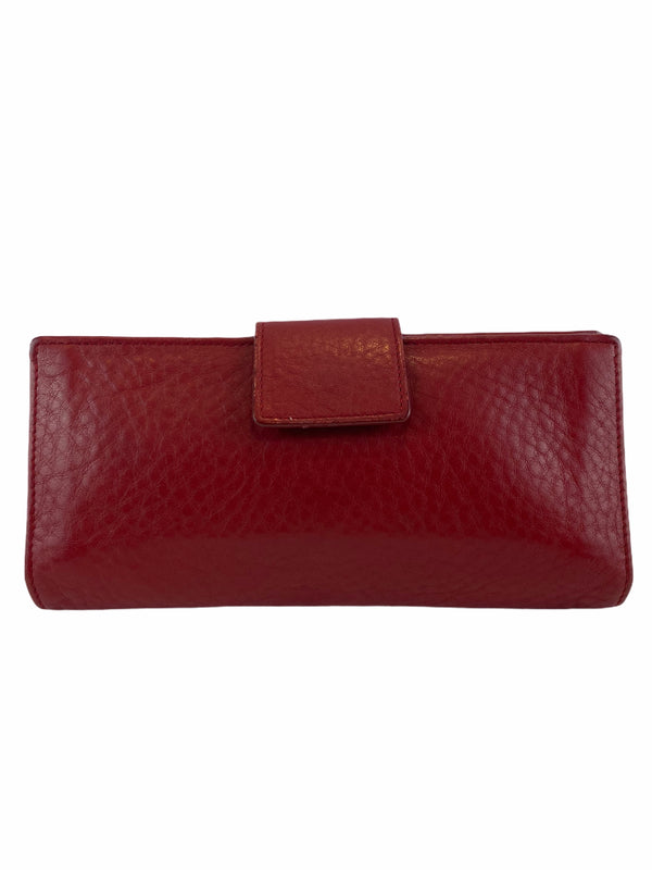 Mulberry Red Leather Wallet