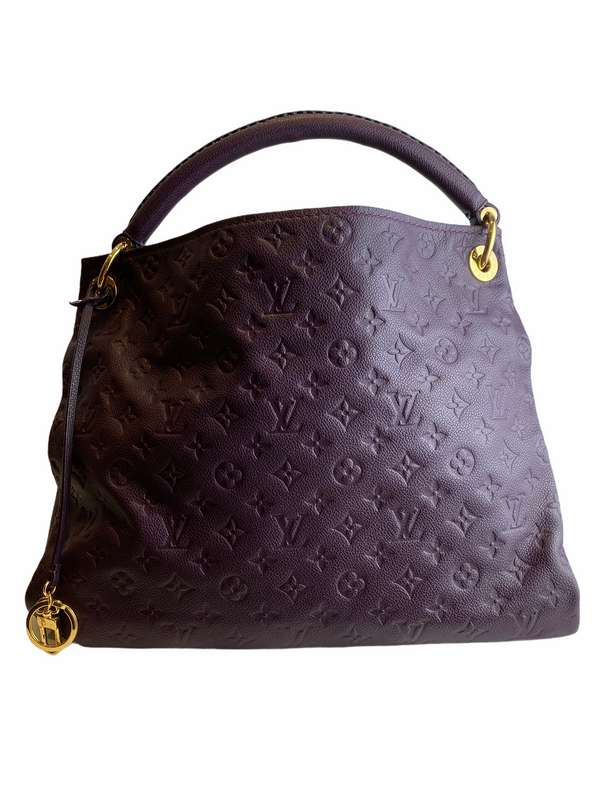 Louis Vuitton Purple Empreinte Leather "Artsy" Hobo - As seen on Instagram